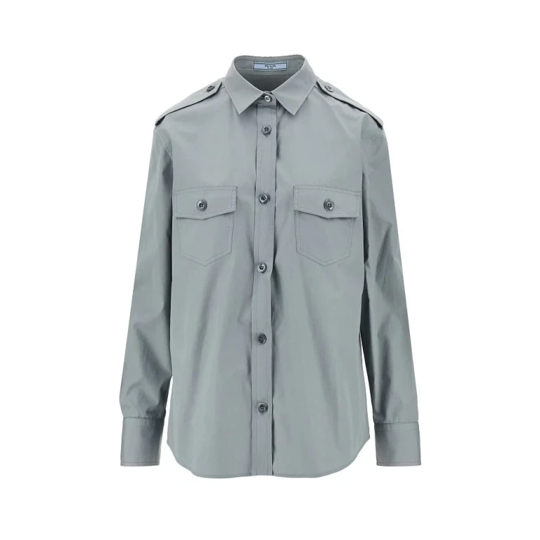 PRADA Cotton Poplin Shirt Female 42