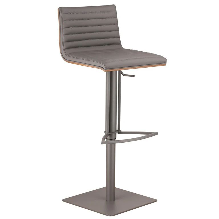 Caf Gray Adjustable Height Bar Stool