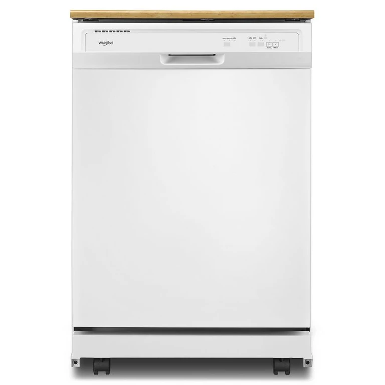 Heavy-Duty Dishwasher with 1-Hour Wash Cycle in Black