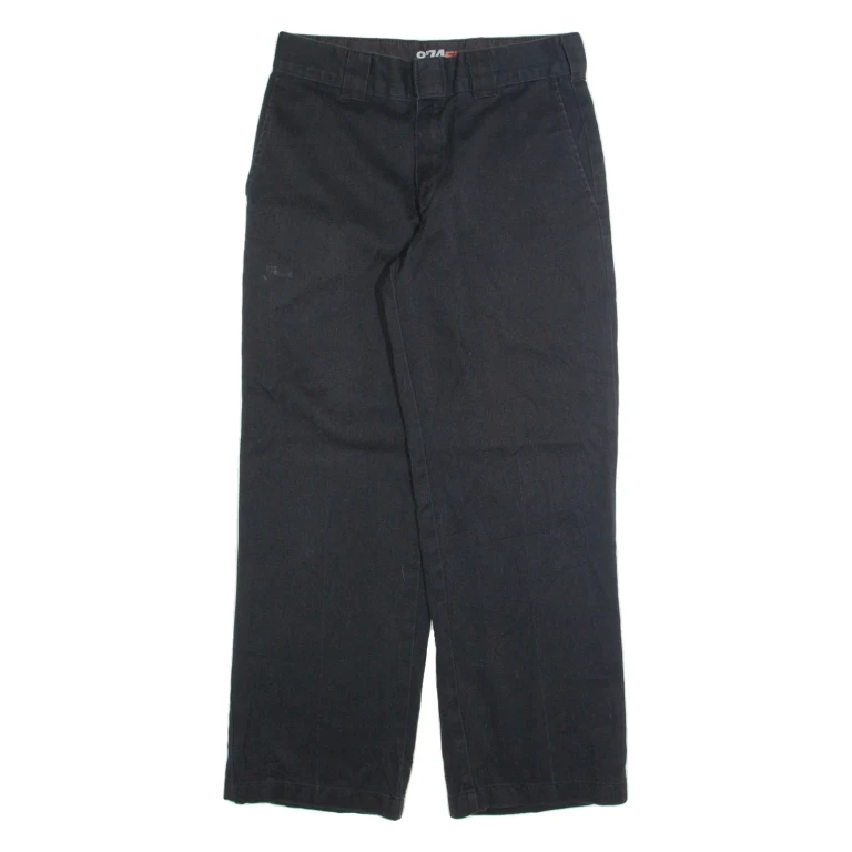 DICKIES Chino Mens Trousers Black Regular Straight W32 L30