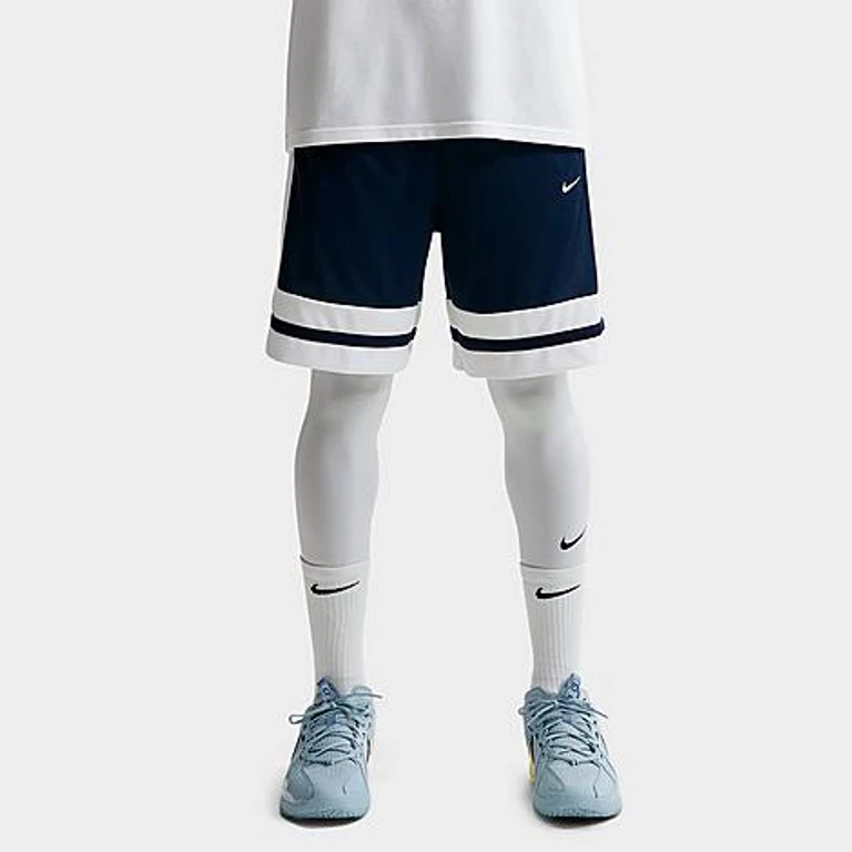 Nike Men's Dri-FIT Game Classic 8" Basketball Shorts in Midnight Navy/White/Midnight Navy Size: XS