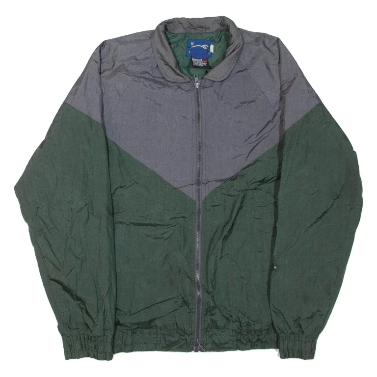 DUCKSTER Mens Track Jacket Green Nylon M