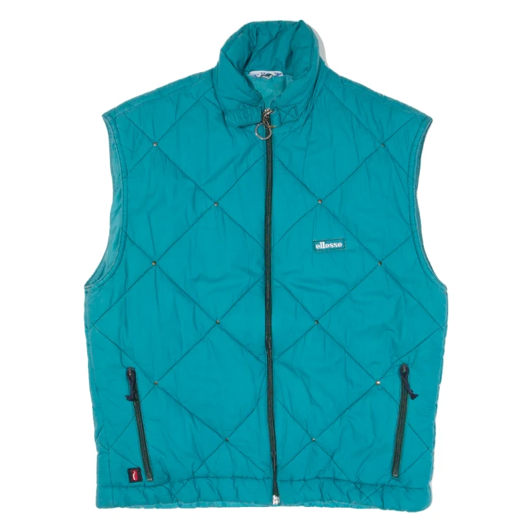 ELLESSE Insulated Womens Quilted Gilet Blue M