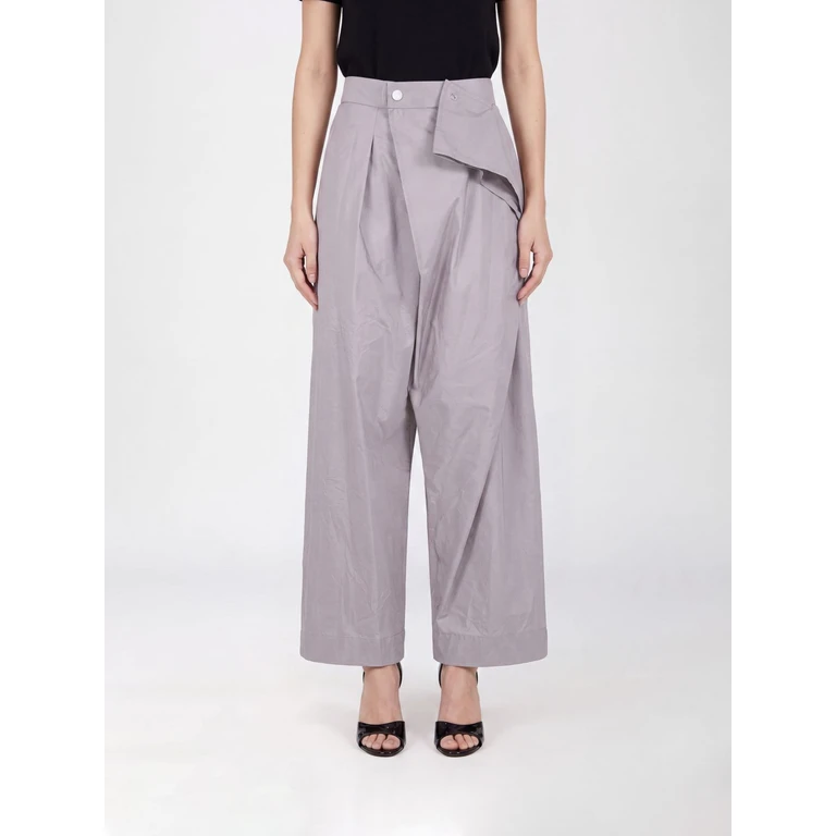 Pantalon Issey Miyake Akimbo à jambes larges gris