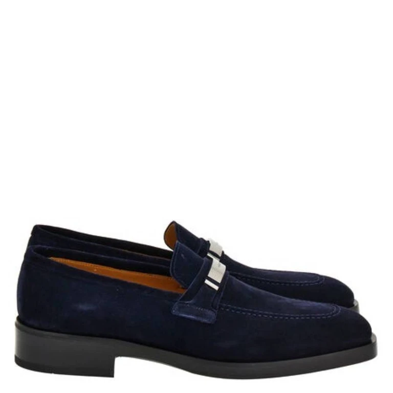 Ferragamo Danny Ornament Suede Loafers, Size 9 E