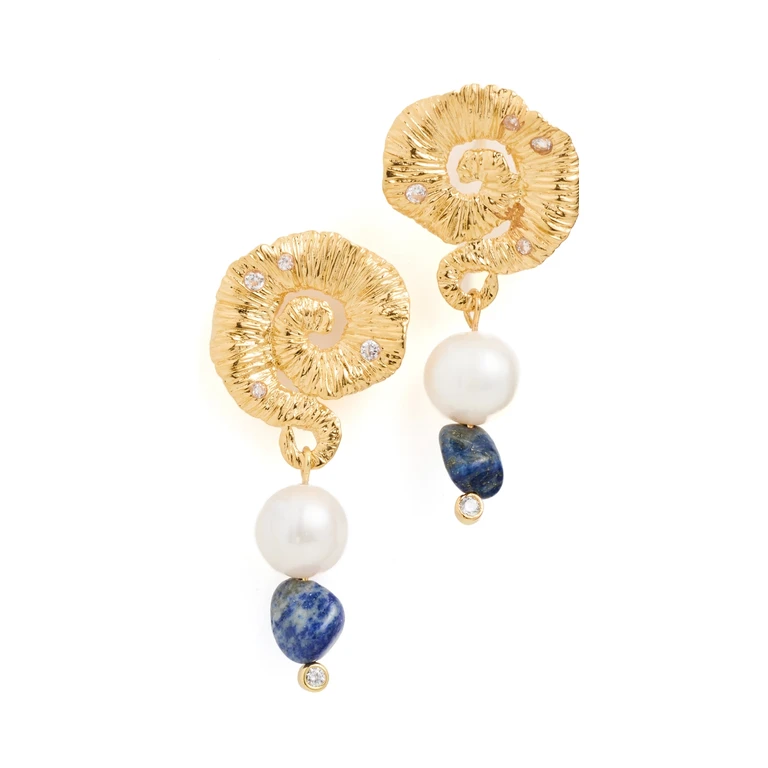 Anni Lu Jetset Gems Earrings Gold One Size
