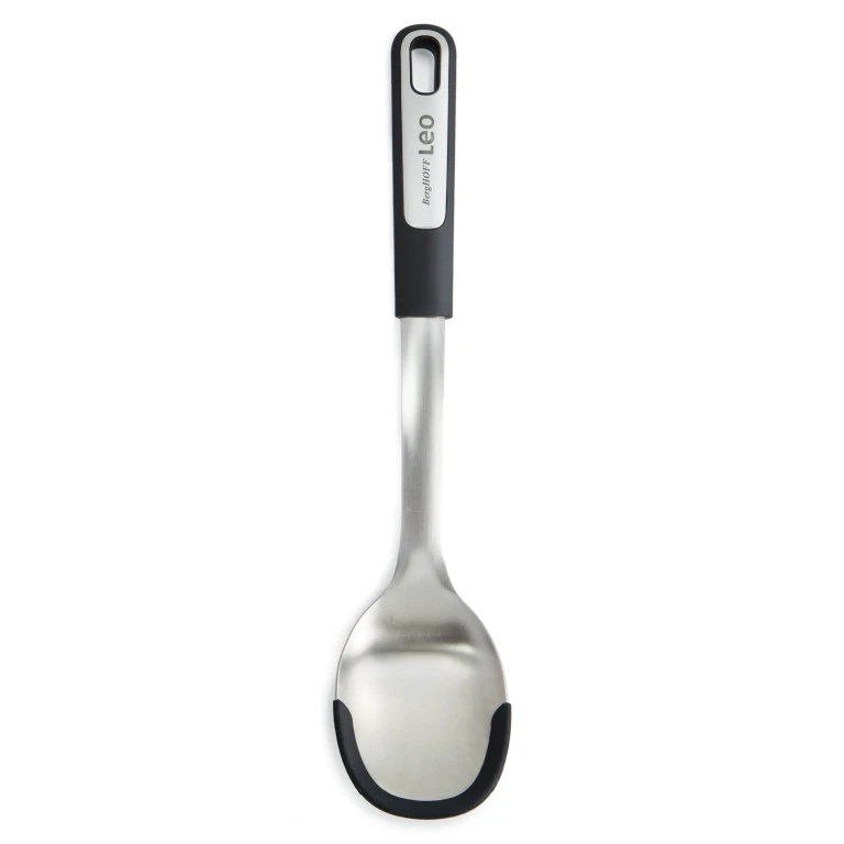 Leo Graphite Stainless Steel Serving Spoon, 13.5"