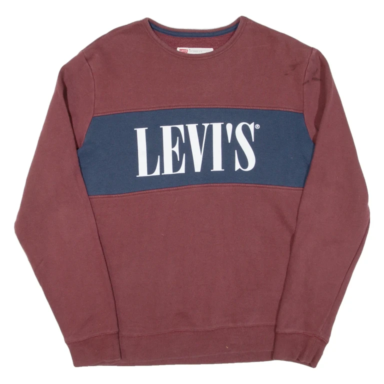 LEVI'S Mens Sweatshirt Maroon M