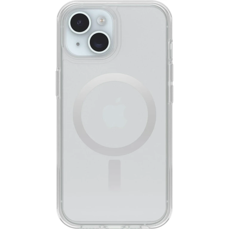 iPhone 17e 16e 15 iPhone 14 and iPhone 13 Symmetry Series Clear Case (Clear) Snaps to MagSafe Ultra-Sleek Raised Edges Protect Camera & Screen