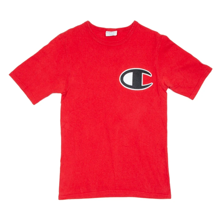 CHAMPION Mens T-Shirt Red S