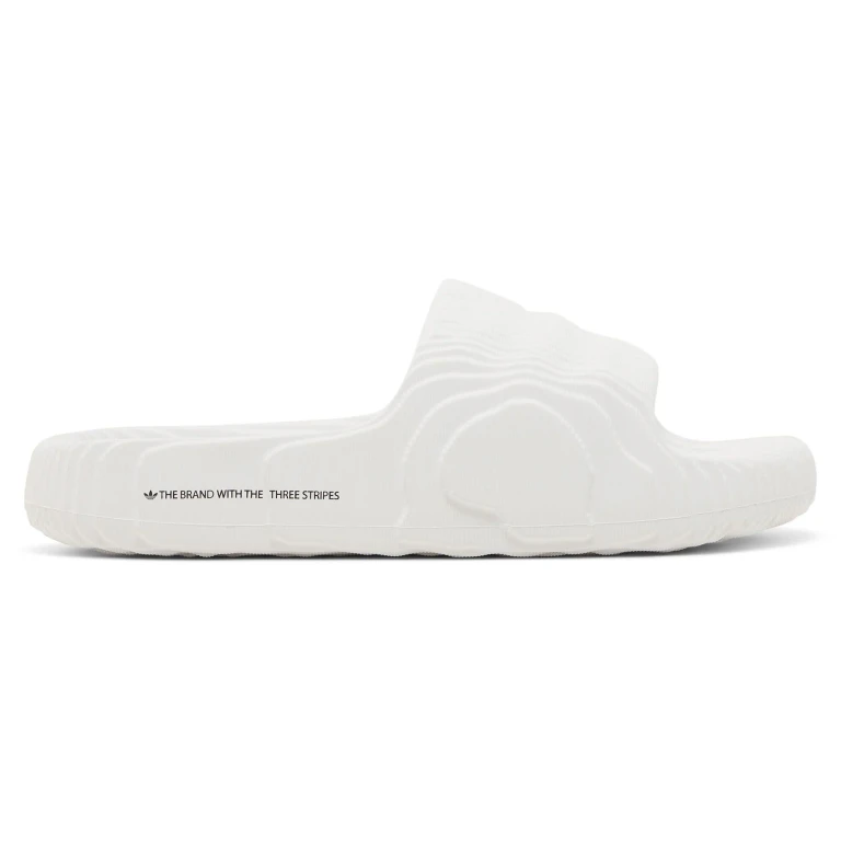 [HQ4672] Mens adidas Adilette 22 'Crystal White / Crystal White / Core Black'