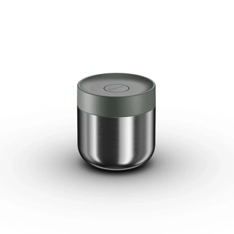 Nommie Stainless Steel 12oz Food Container, Steel