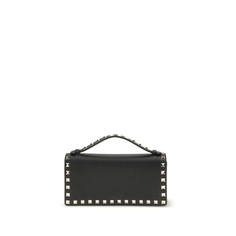 Valentino Garavani Black Calf Leather Bos Taurus Wallet - Women
