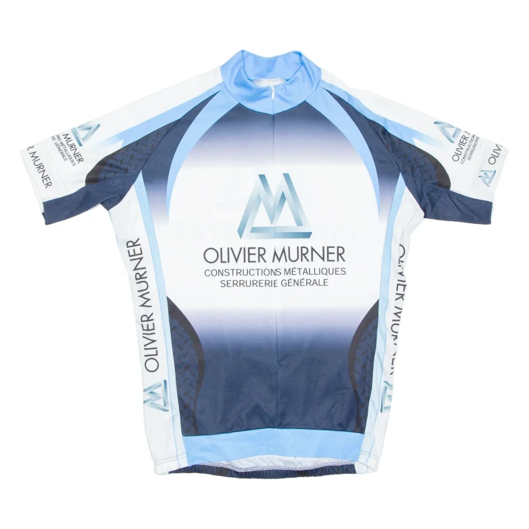 Cycling Mens Jersey Blue 1/2 Zip M