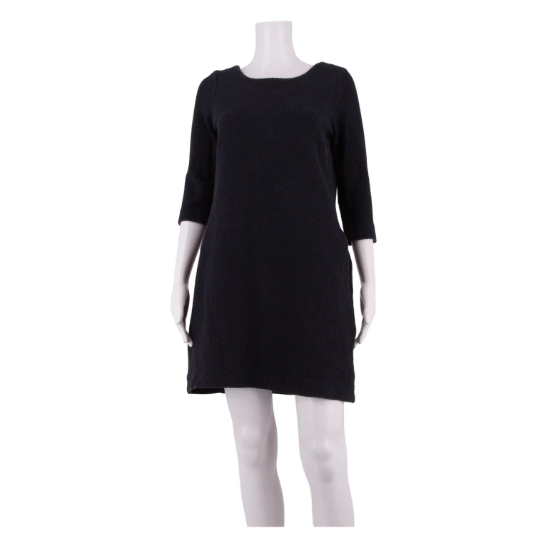 GANNI Pockets Womens A-Line Dress Blue Knee Length S