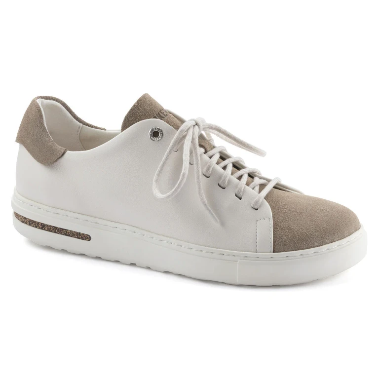 Unisex Bend Low Decon Pop Natural Leather Nubuck Taupe/Eggshell