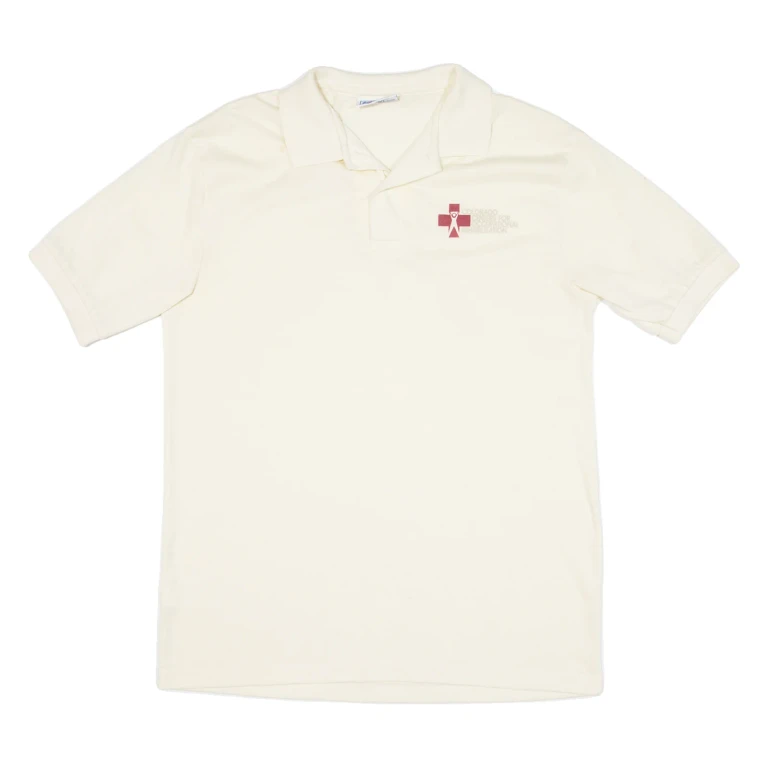 HANES Mens Polo Shirt Yellow L