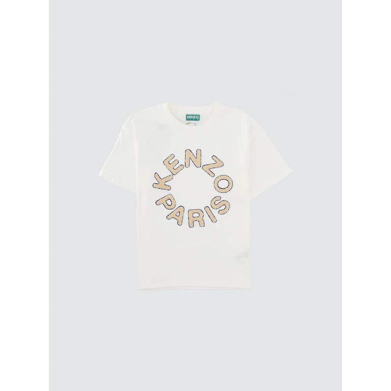 Boy's Cotton T-Shirt with Front Logo Print (K61699117)