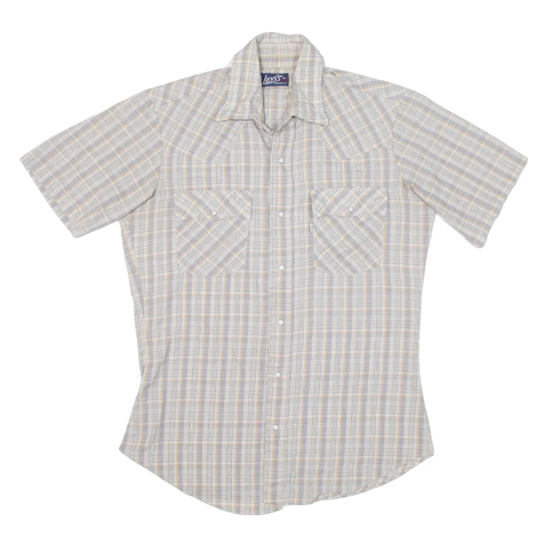 LEVI'S Womens Shirt Grey Check M
