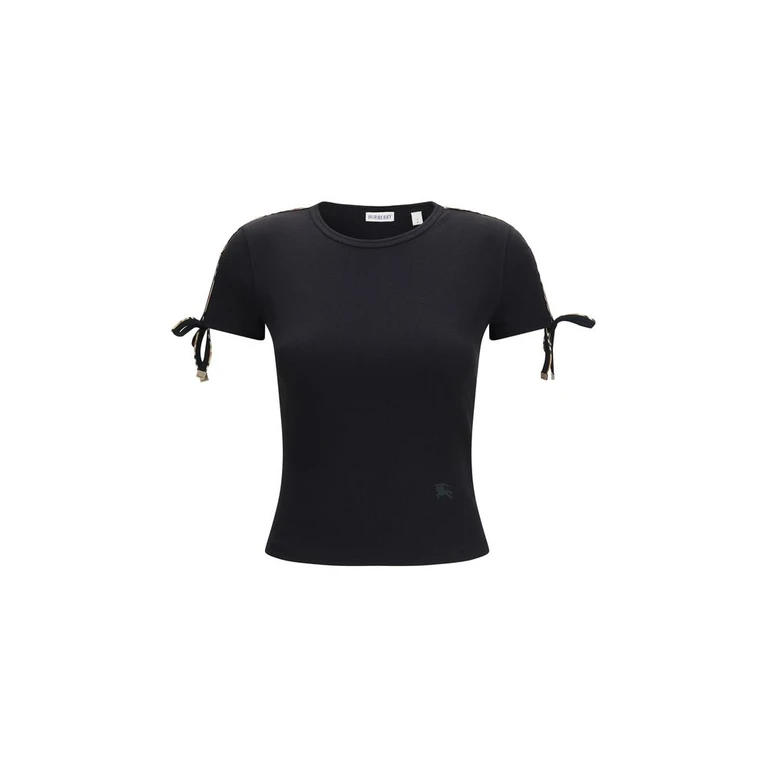 Burberry Black Cotton T-Shirt - Women