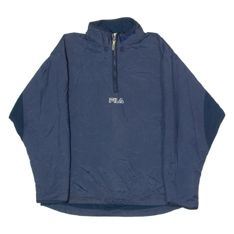 FILA Mens Pullover Jacket Blue S