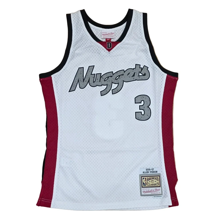 Men's Cracked Cement Swingman Jersey Nuggets 2006 Allen Iverson