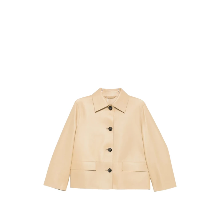 Button-up Leather Jacket