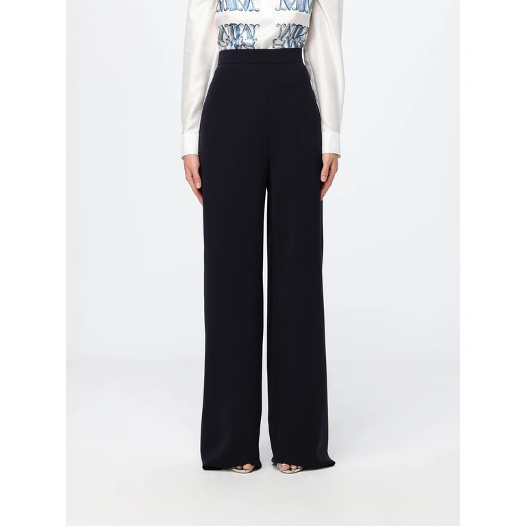 High-Waisted Wide-Leg Crêpe Palazzo Trousers (2621136101600018)