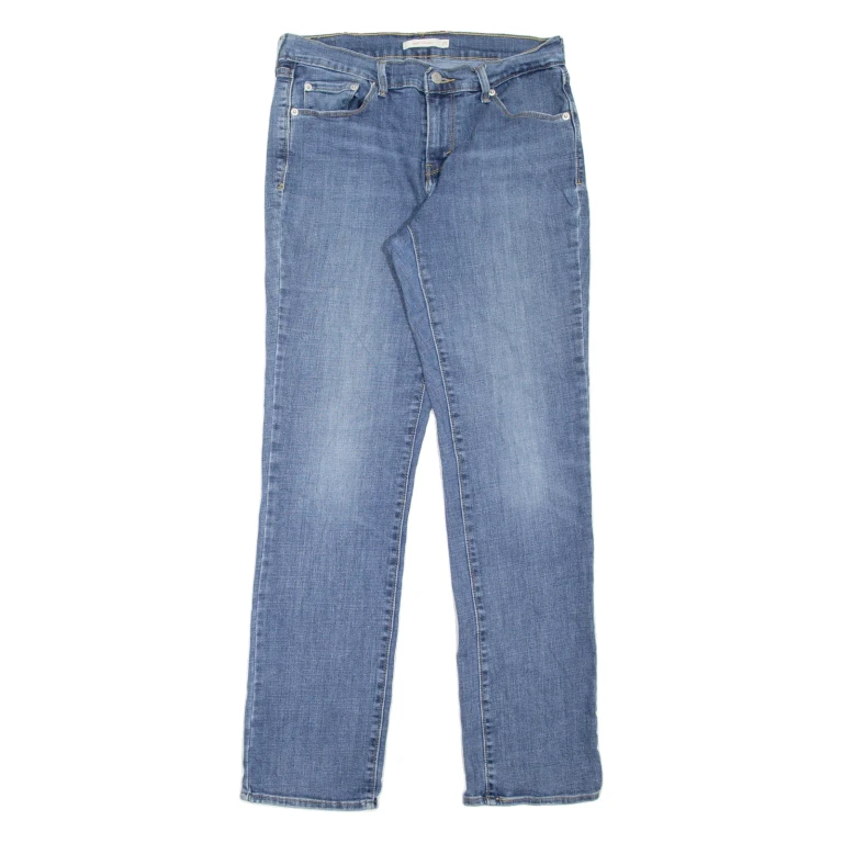 LEVI'S 505 Womens Jeans Blue Regular Straight Stone Wash W29 L32