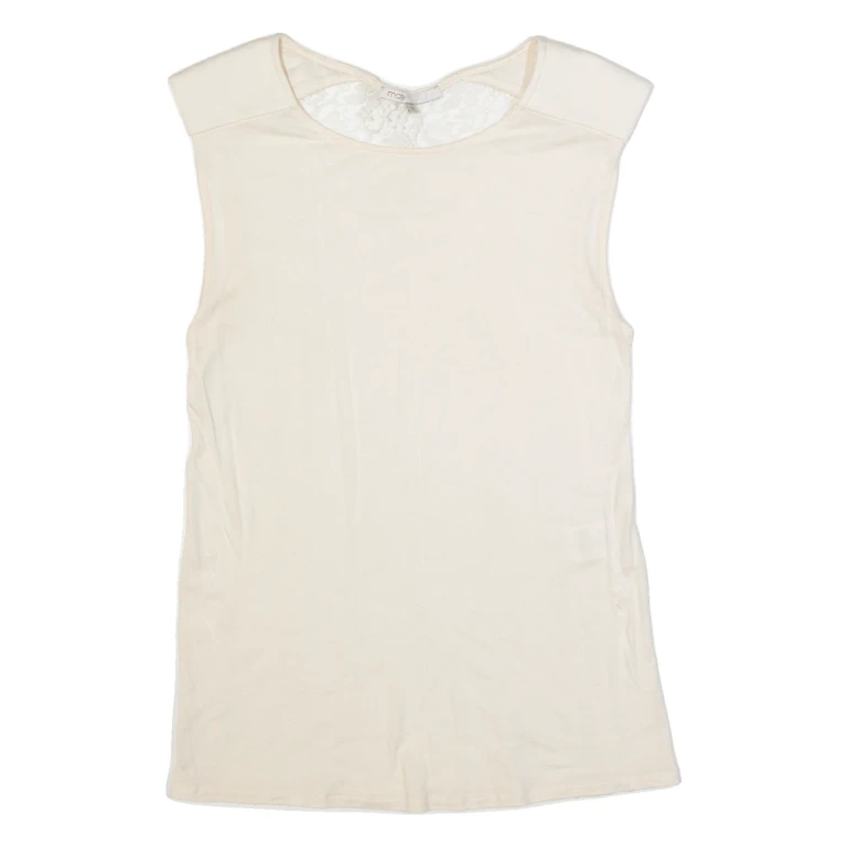 MAJE Womens Top Beige Sleeveless S
