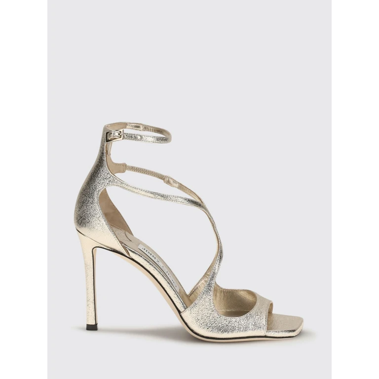 Heeled Sandal Woman color Platinum (J000183450PLATINUM)
