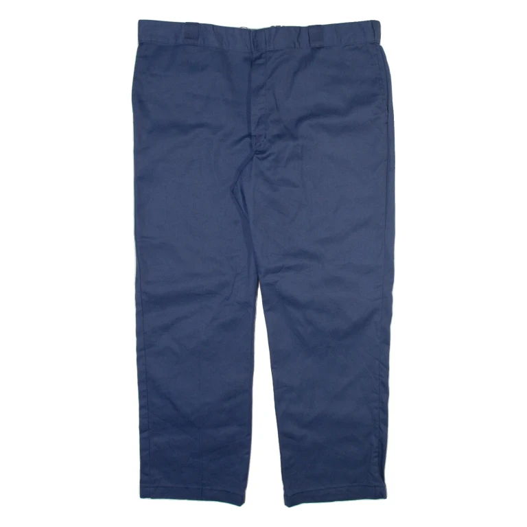 DICKIES 874 Workwear Mens Trousers Blue Regular Straight W42 L30
