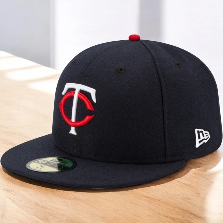 Men's MLB Minnesota Twins 5950 Ac Perf Fitted Navy