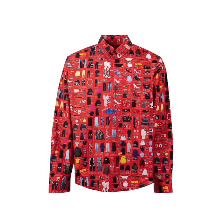 Multicolor Cotton Pattern Shirt - Men