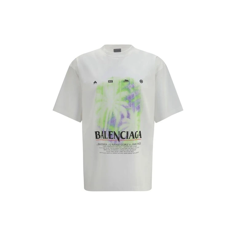Balenciaga White Cotton T-Shirt - Men