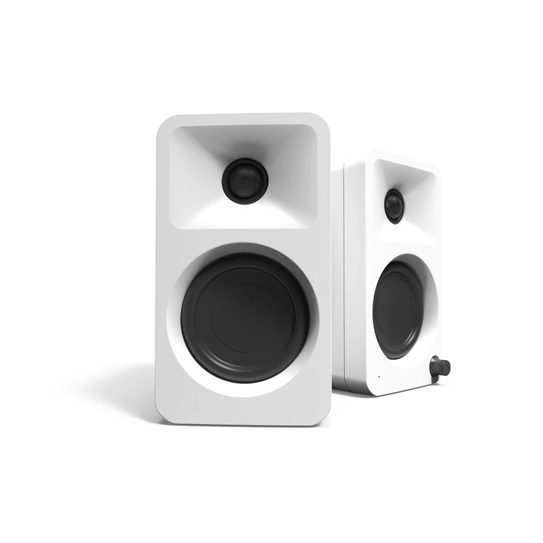 Kanto ORA Bluetooth Desktop Speakers - White, Set of 2
