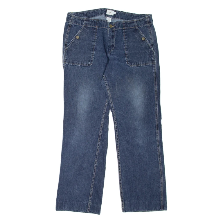 CALVIN KLEIN JEANS Womens Jeans Blue Regular Straight Stone Wash W34 L28