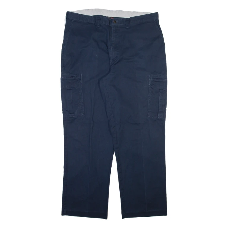 DICKIES Cargo Mens Trousers Blue Relaxed Straight W40 L32