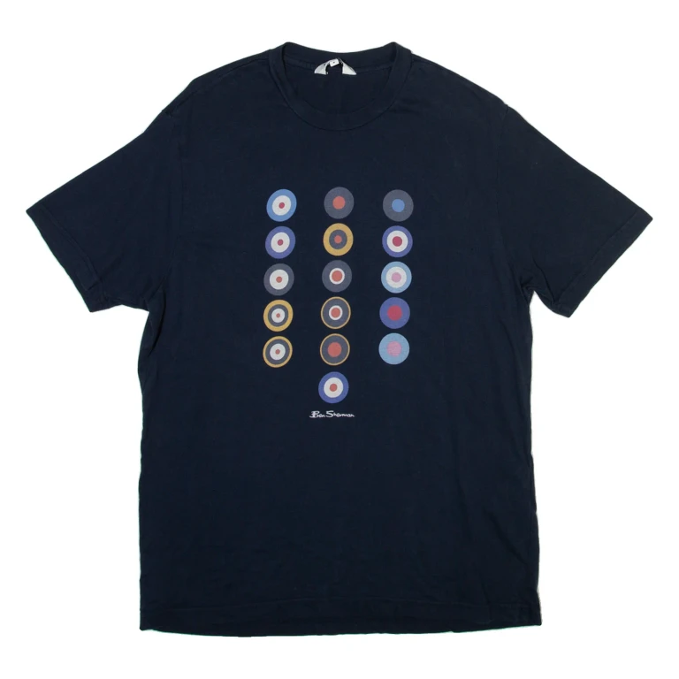 BEN SHERMAN Mens T-Shirt Blue M