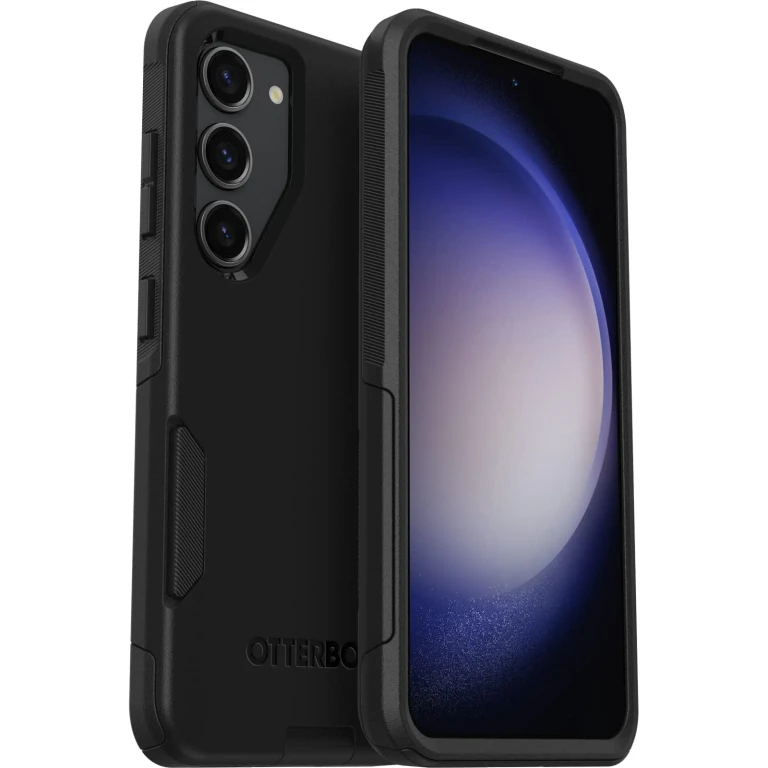 Galaxy S23 (Only) - Commuter Series Case - Black - Slim & Tough - Pocket - Friendly - with Port Protection - Non-Retail Packaging
