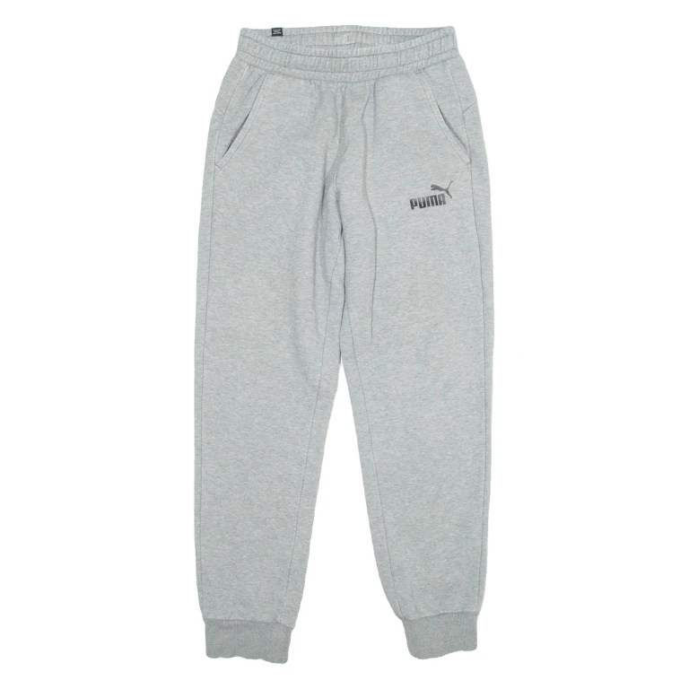 PUMA Mens Joggers Grey Tapered S W28 L28