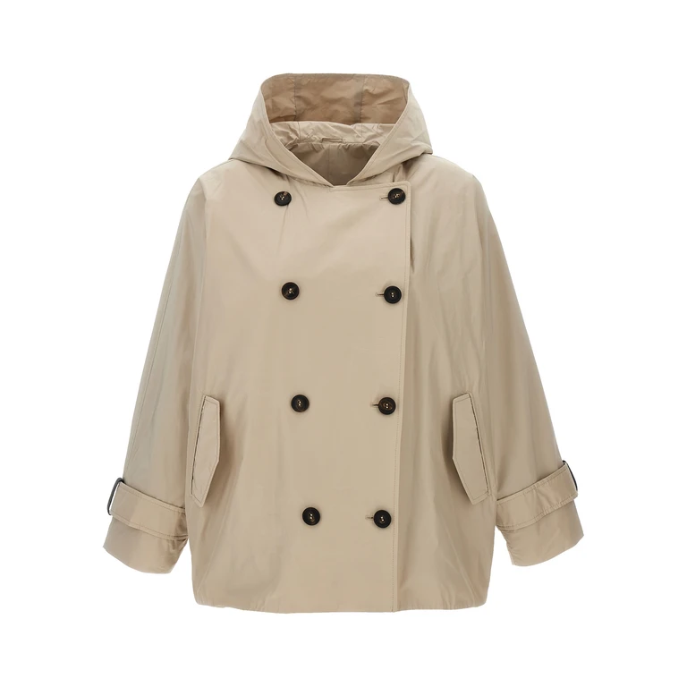 Brunello Cucinelli Beige Polyester Full-Length Jacket Clothing - Women
