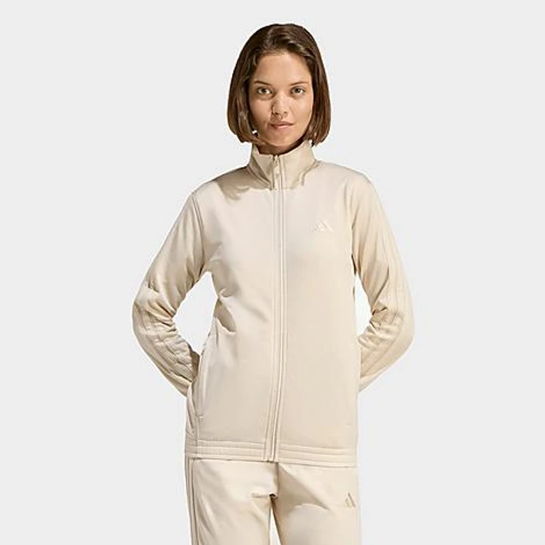 adidas Women's Sportswear DAYREADY Track Top in Crystal Linen Size: XS