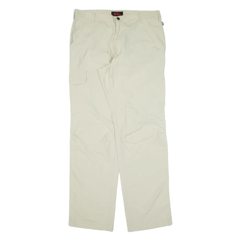 FJÄLLRÄVEN Womens Trousers Green Loose Straight W32 L33