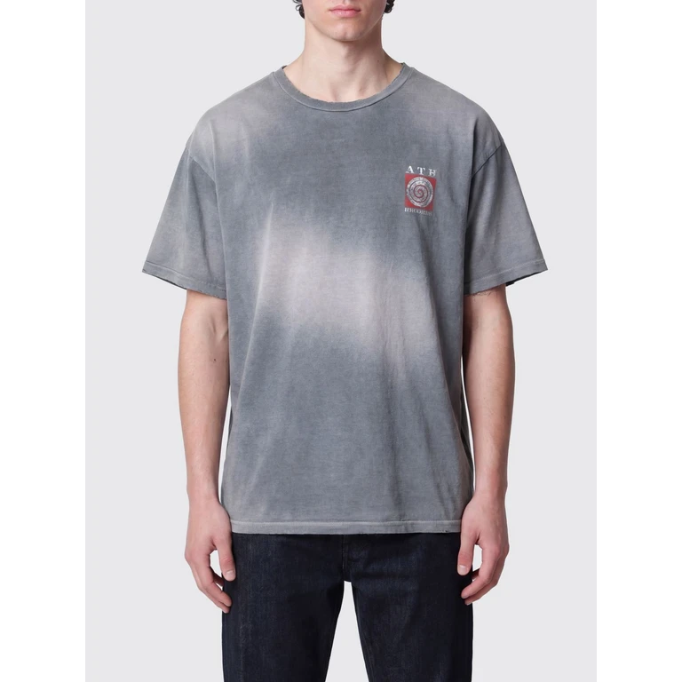 Relaxed Fit Cotton T-Shirt with Logo Print (TOP003BK)