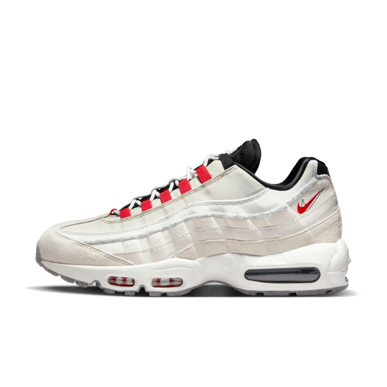 Men's Air Max 95 'Light Bone Habanero Red' Sneakers