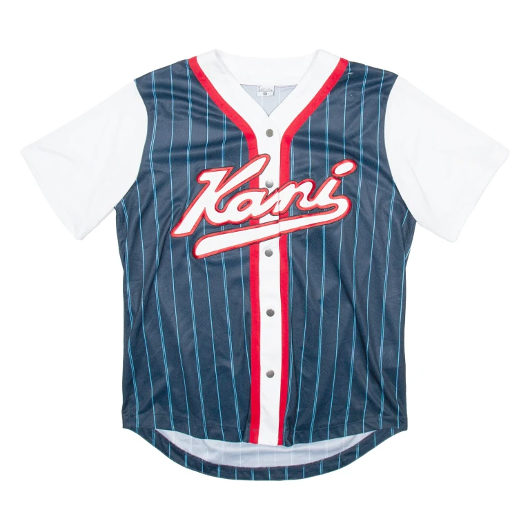 KARL KANI Mens Jersey White USA V-Neck M