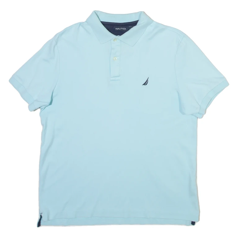 NAUTICA Mens Polo Shirt Blue M