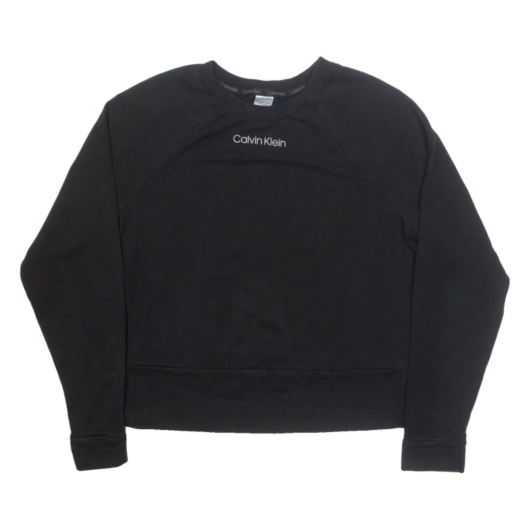 CALVIN KLEIN Sleepwear Womens Sweatshirt Black S
