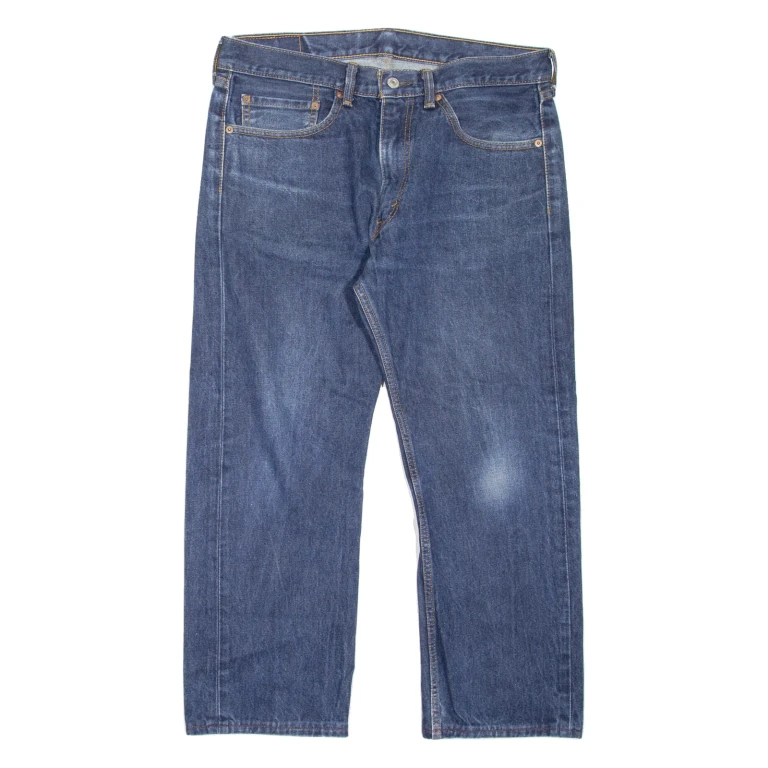 LEVI'S 505 Jeans Mens Blue Regular Straight W34 L24